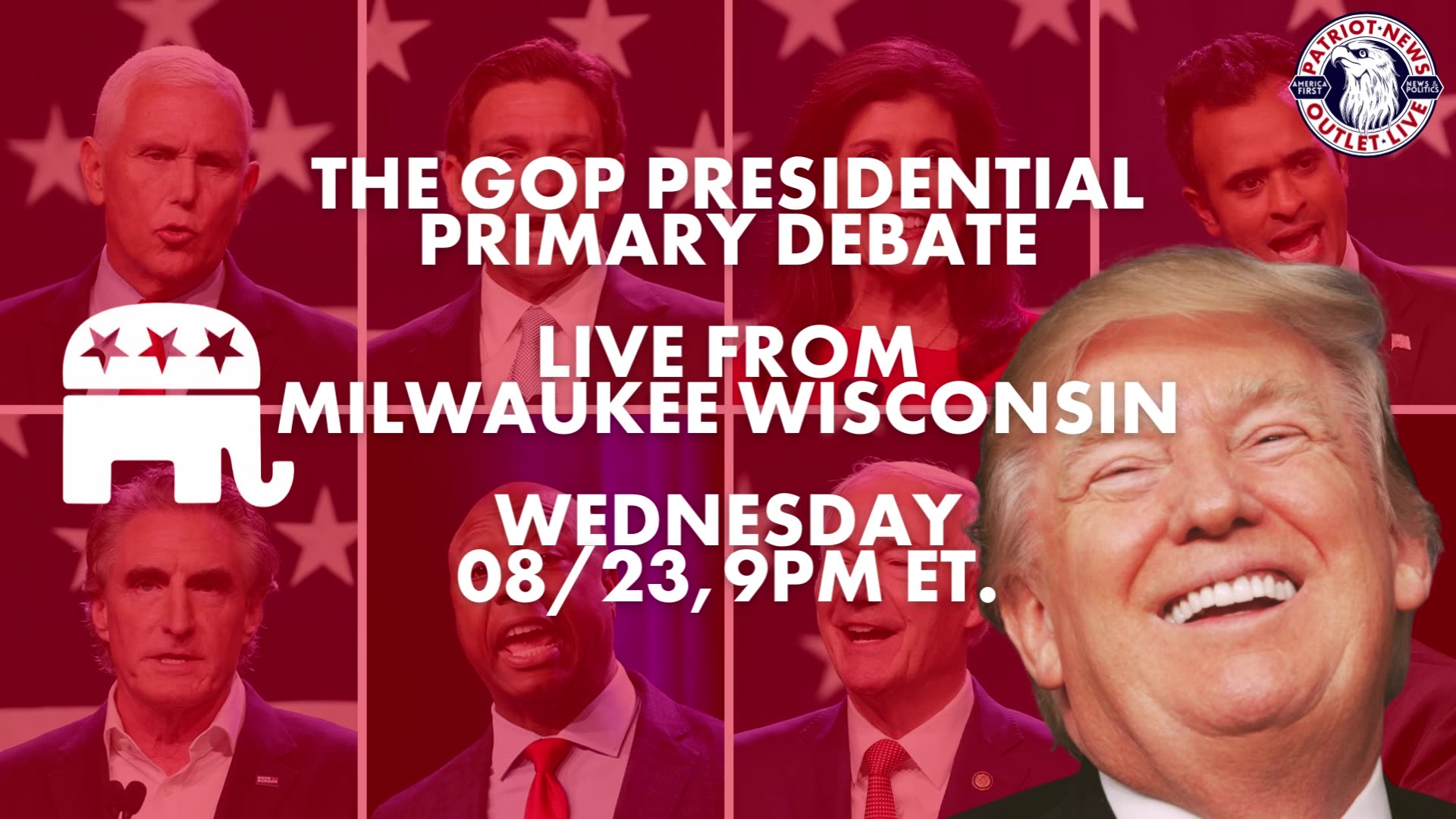 Ad Republican Presidential Primary Debate Wed. 08/23/2023, 9PM ET.