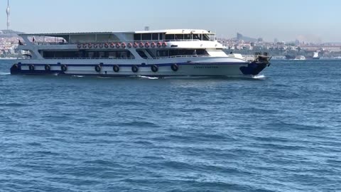Istanbul Turkey Bosphorus Ferry Trip from Europe to Asia