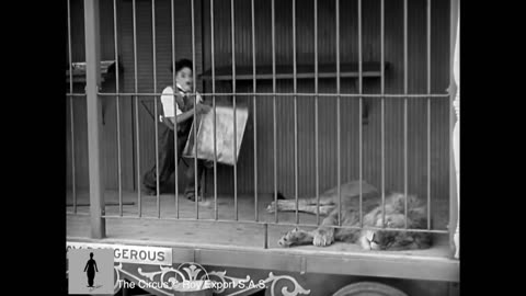 Charlie Chaplin - The Lion Cage - FullCi Scene (The rcus, 1928)