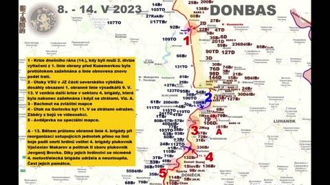 Ukrajina - Frontová svodka, 14. 5. 2023