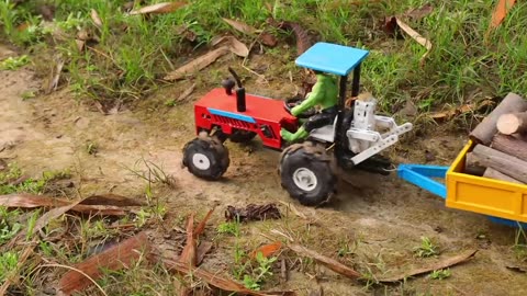 diy mini tractor making wood cutting machine science project