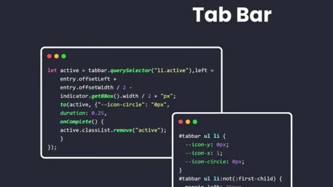 Tab Bar Animation #thewebforce #freeelancing #webdevelopment #frontendl
