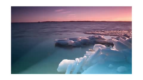 Nature Calm Relaxing in Ice Beach