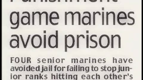 Punishment game marines avoid prison