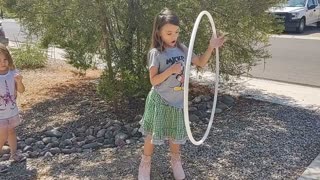 Lizzie Barbie Hula Hoop Practice