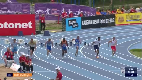 100m championship record! 🔥 100m semifinal replays | Espoo 2023