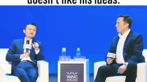 WOW Funny Moment Jack Ma and Elon Musk