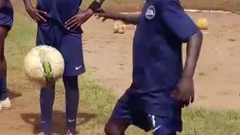 Children playing unbelievable football skills
