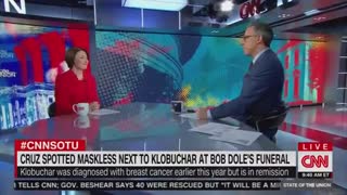 Maskless Amy Klobuchar Complains to Maskless Host About Maskless Ted Cruz