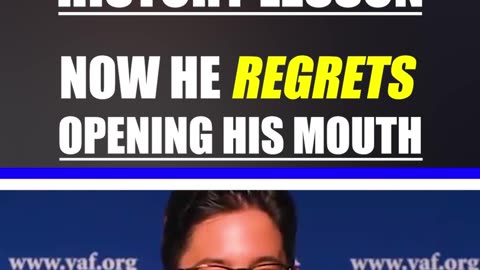 Michael Knowles gives woke brat a brutal history lesson.