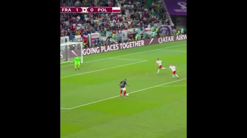 Kylian Mbappé strzela Polsce dwa gole na mistrzostwach świata w Katarze 2022