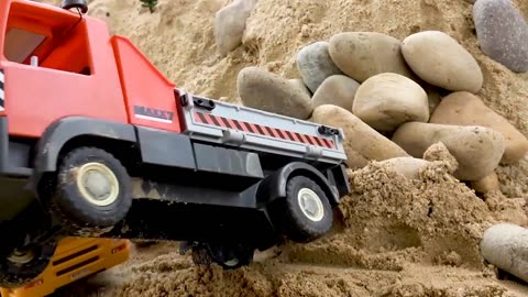 Fire Trucks and Ambulance responding Toy Car and Excavator Crane Truck Rescue Car Toy . BIBO TOYS