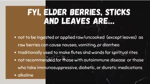 Today in Hoodoo Herbalism we are learning about Elder Berry!