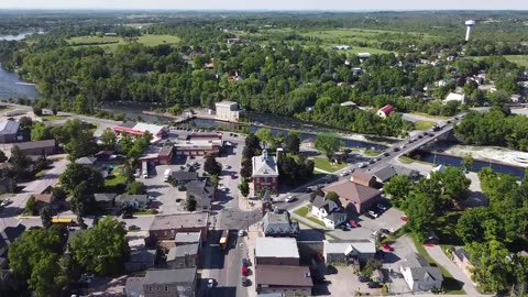 Drone captures summer day in Lakefield, Ontario
