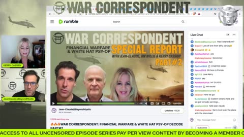 WAR CORRESPONDENT: FINANCIAL WARFARE & WHITE HAT PSY-OP DECODE PART#2