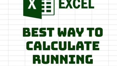 Calculating running total in excel