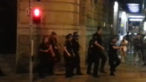 Police officers accept dance challenge