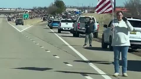 Large Crowds In Oklahoma Show Their Support For The People's Convoy