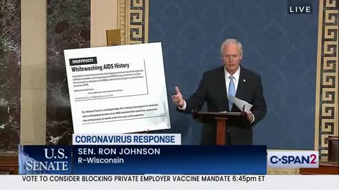 U.S. Senate Session: Senator Ron Johnson on Covid-19 Response and VAERS/FAERS Data