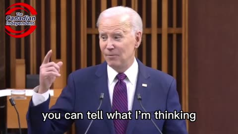 Joe Biden accidentally applauds China while addressing Canadian members of Parliament