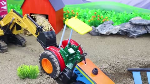 Top diy tractor making mini train transporting gasoline for petrol pump | train rescue