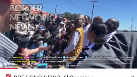Al Sharpton welcomed by Aguero in Del Rio (Border Network News) 09/23/2021