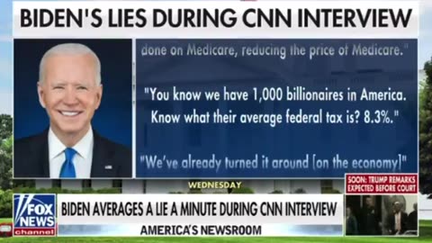 Fox News: Biden averages a lie a minute during CNN interview