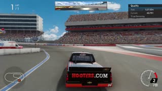 Racing Hooters Truck in Charlotte Roval