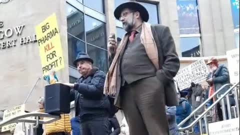 David Scott of UK Column News in Glasgow Freedom Rally 2023