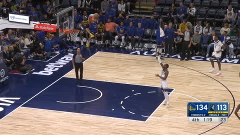 83_Draymond Green gets a tech for dancing on the court vs Timberwolves