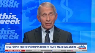 Fauci - Pushing Masks.... Again