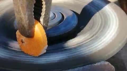 Making Vitamin C candy dissole by grinding wheel #candy