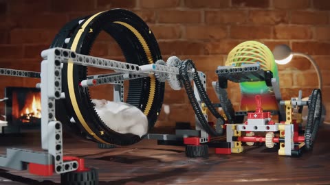 "Slinky" Spring Powered by 1 HP Lego Engine