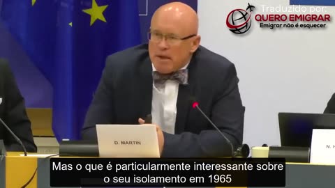 Dr David Martin no Parlamento Europeu explica toda a fraude covid, com datas e patentes