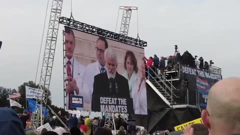 Protest in Washington DC: Dr. Robert Malone claims