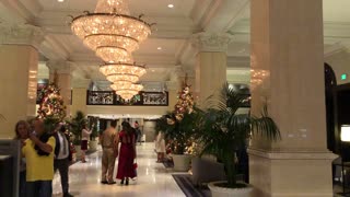 Gorgeous lobby of US Grant Hotel San Diego