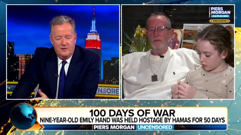 Israel-Hamas War: 9-Year-Old Hamas Hostage Comforts Her Father During Piers Morgan Interview