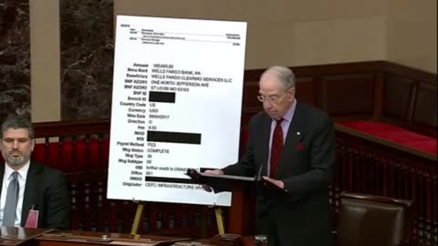 Senator Chuck Grassley: Reveals Financial Dealings Between The CCP, James & Hunter Biden.