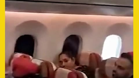 Airplane water leakage on passengers