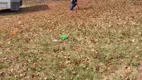 A masked man is riding cam’s bike