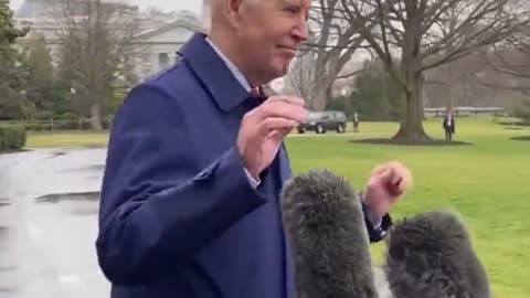 Watch Biden run away when questioned about the origin of COVID-19