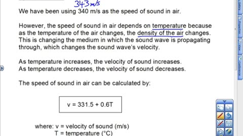 Speed of Sound Lesson