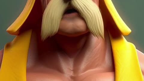 Ai Generated Pixar Style Hulk Hogan 80's Hulkamania