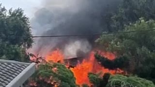 A house fire in Bellair, Durban