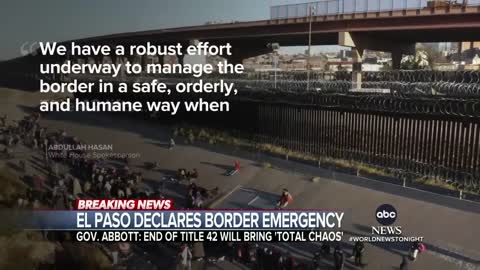 El Paso declaring an emergency at the border