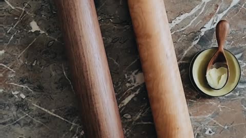 One-of-a-kind Dreamware Rolling Pins in Walnut and Fancy Cherry