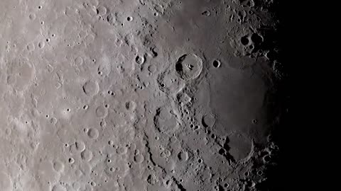 Moon - Close Up View - Real Sound. HD