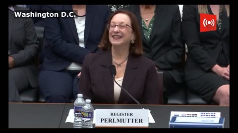 Rep. Darrell Issa grilling Copyright Office Chief Shira Perlmutter at House Judiciary Hearing in DC.