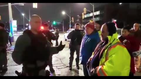 🚔POLICE🚔 ENCOUNTER WITH 🇨🇦PROTESTORS 🇨🇦**NEW VIDEO*** [PEACEFUL]