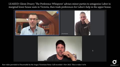 LEAKED RECORDING: 'The Preference Whisperer': Sacrifice Lower House Candidates for Upper House Seats